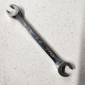 S-K Tools F1214 3/8" x 7/16" Regular Flare Nut Line Combination Wrench 6pt USA